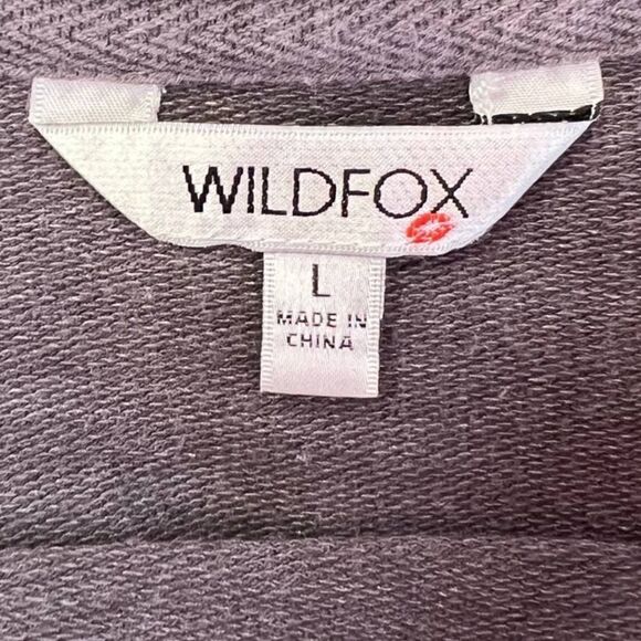 WILDFOX Easy Does It Graphic Sweatshirt in Gray and Rainbow Size Large - Picture 7 of 8
